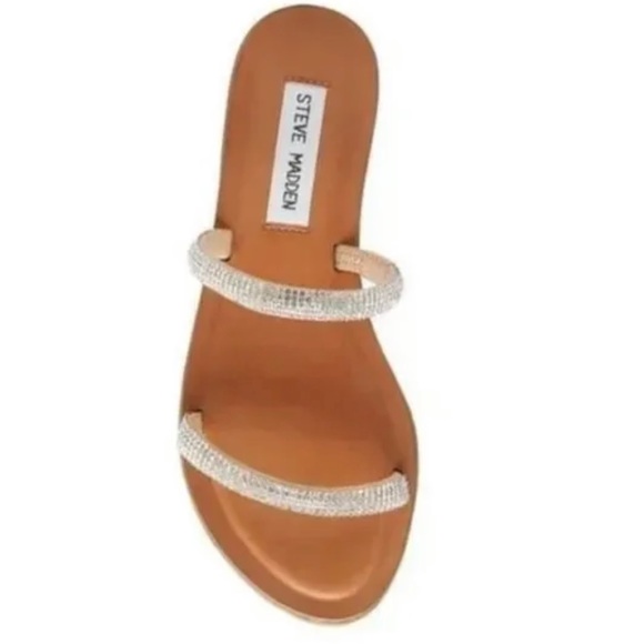 STEVE MADDEN - MYLA SANDALS - RHINESTONES - SIZE 8.5 - MYLA03S1 - Picture 3 of 5
